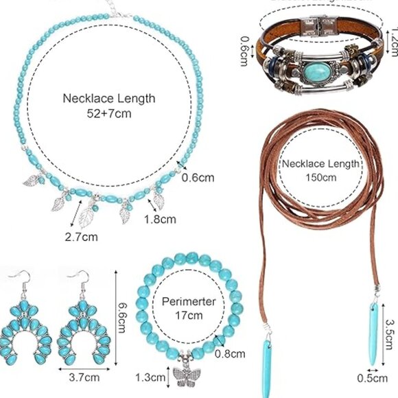 5 Pieces Turquoise Jewelry Sets! - Picture 7 of 7